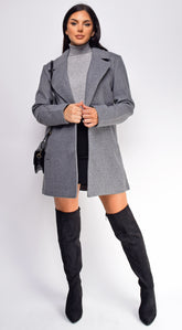 Sabrina Gray Long Coat